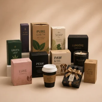 Custom printed boxes in a range of styles and finishes by Cost Cutter Packaging